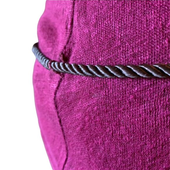 KERSH linen burgundy semi sheer tank top - camisole tunic - medium - Picture 9 of 12